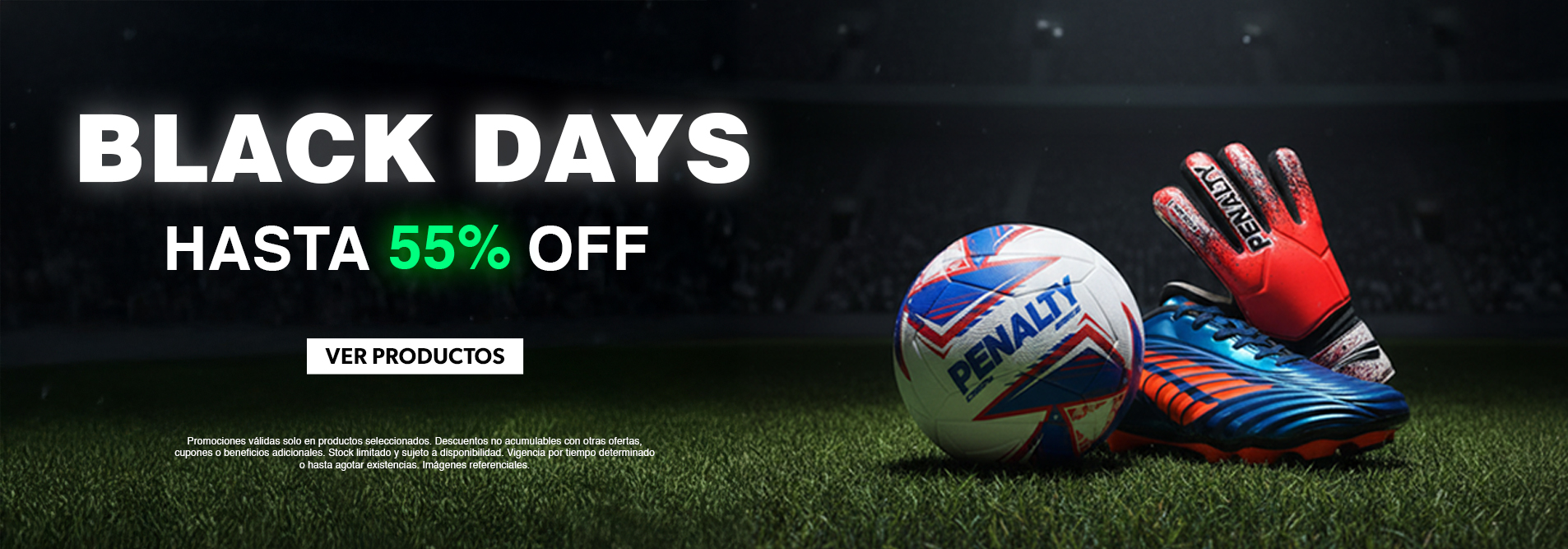 hasta 55% off en black days con penalty. revisa aquí