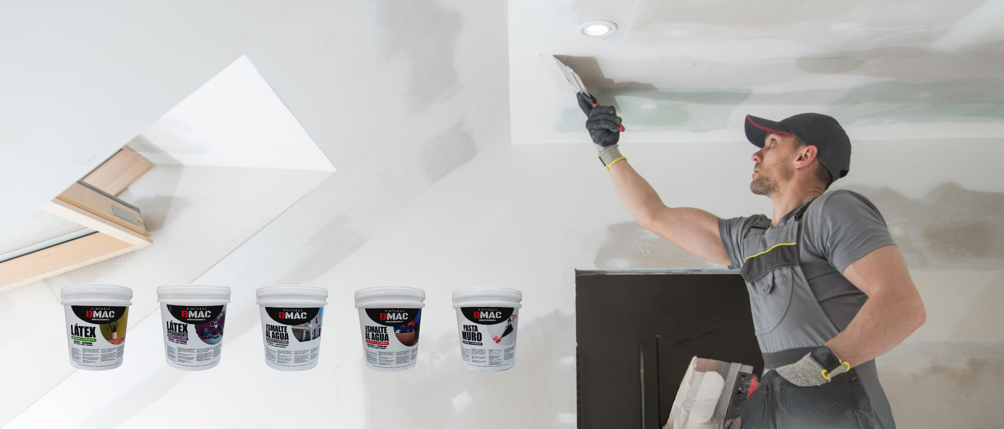 LATEX, ESMALTE AL AGUA Y PASTA MURO