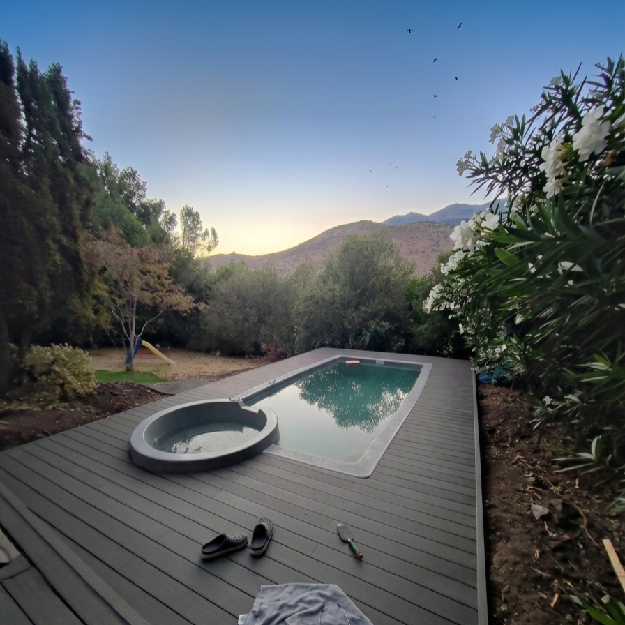 Piso Deck WPC Negro Grafito