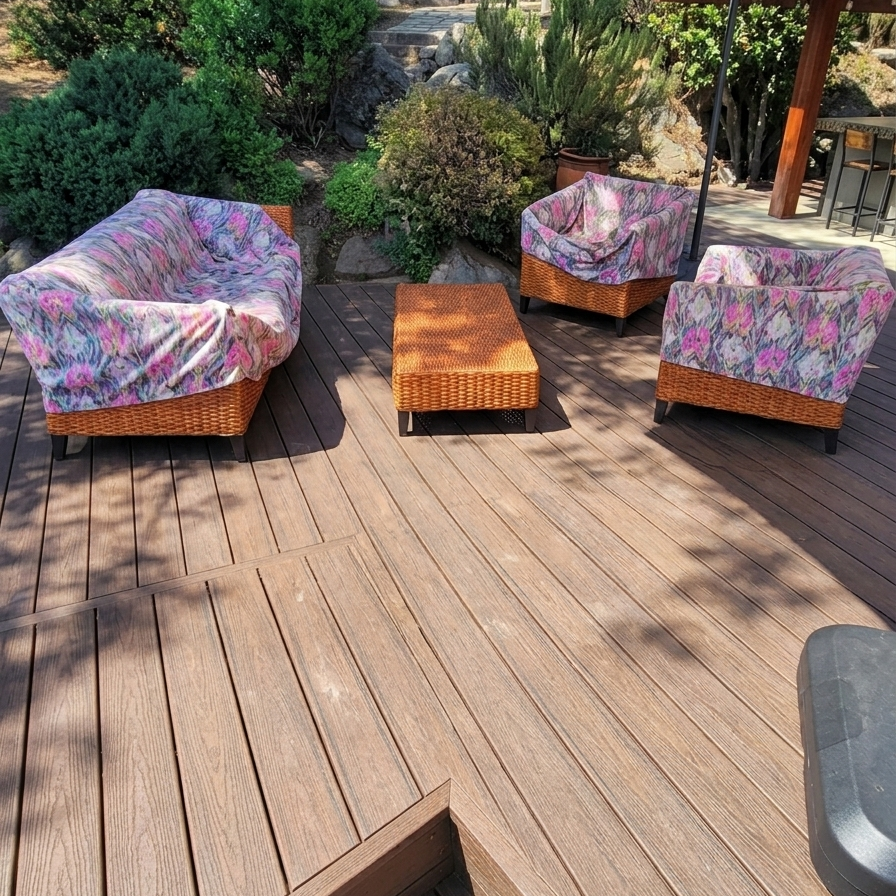 Piso Deck WPC Madera Chocolate