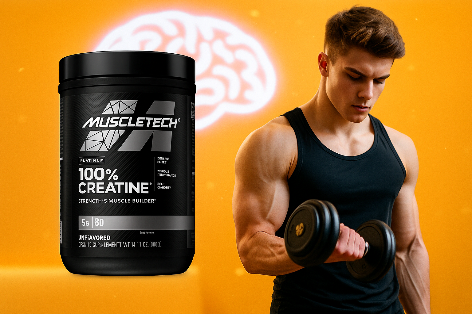 Creatina 100% pura para cuerpo y mente