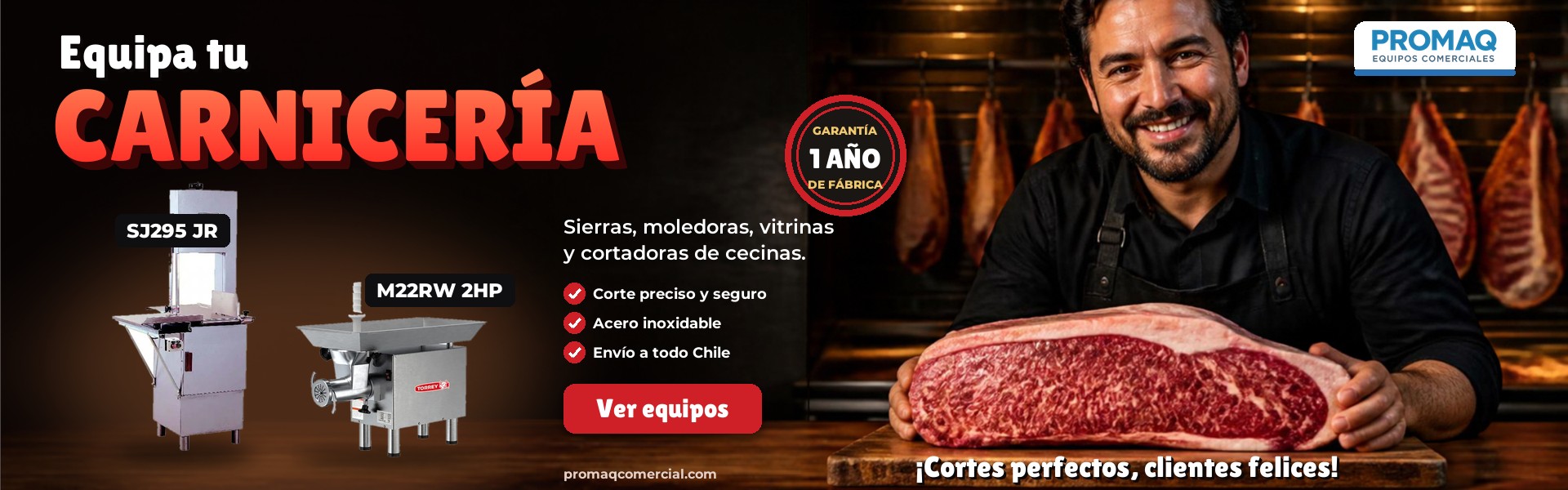 Equipa tu carnicería: sierra Torrey SJ295 JR y moledora Torrey M22RW 2HP