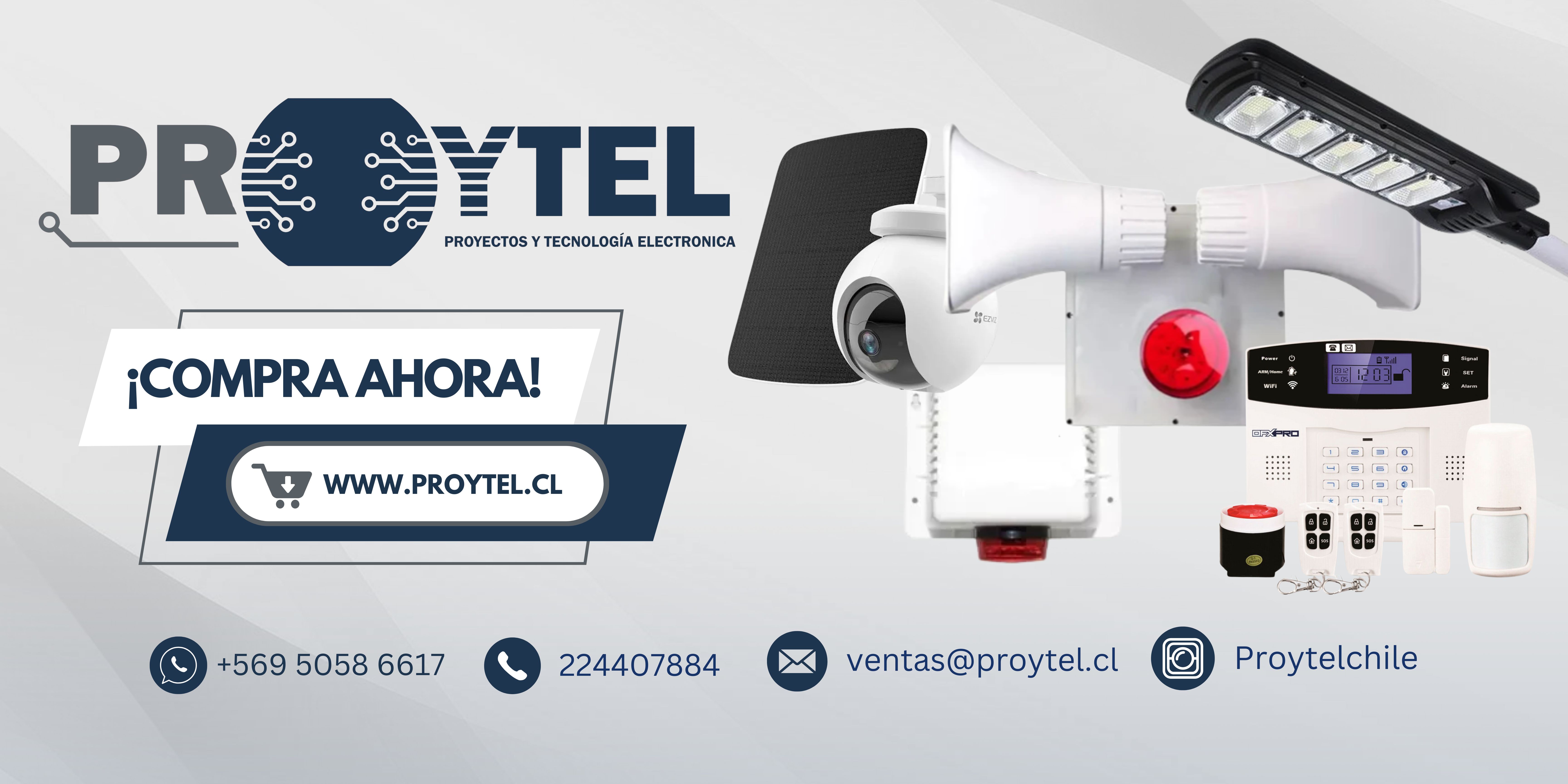 PROYTEL | Seguridad Electrónica, Alarmas y Cámaras en Chile.