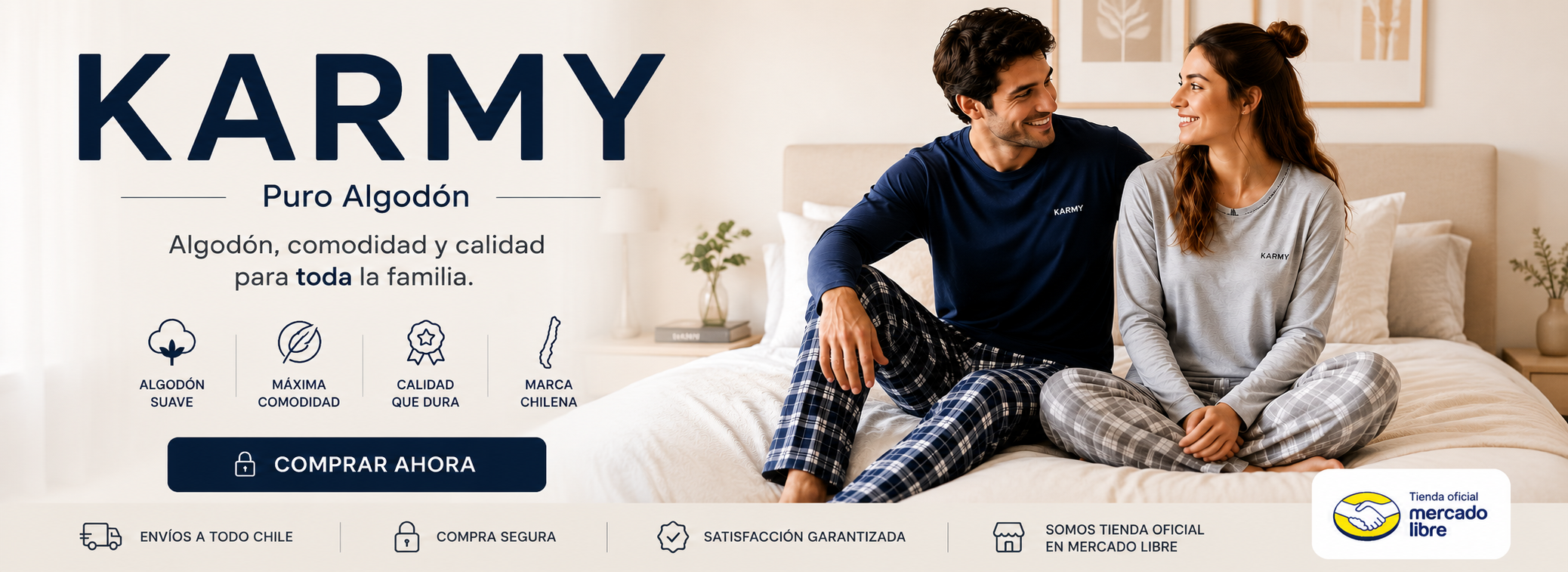 Algodón, comodidad y calidad para toda la familia.
