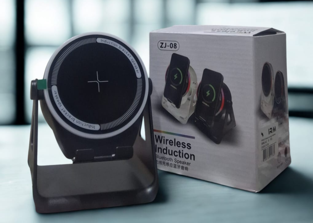 Altavoz de inducción con base para telefono