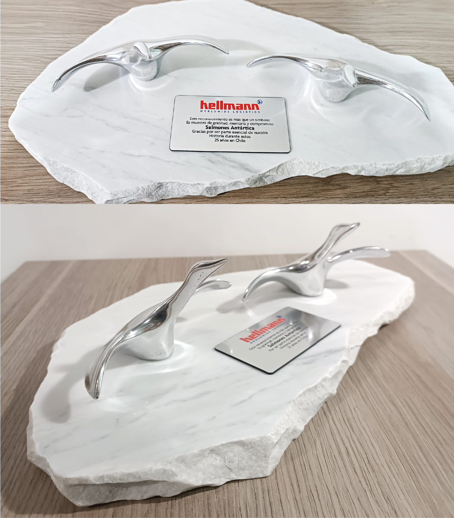 La fuerza del mármol y el brillo del aluminio para un cliente clave.