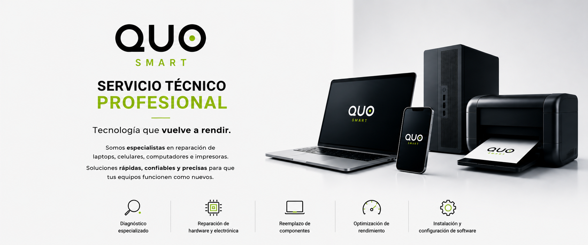 Bienvenidos  a QUO Smart Servicio Técnico Informático Profesional