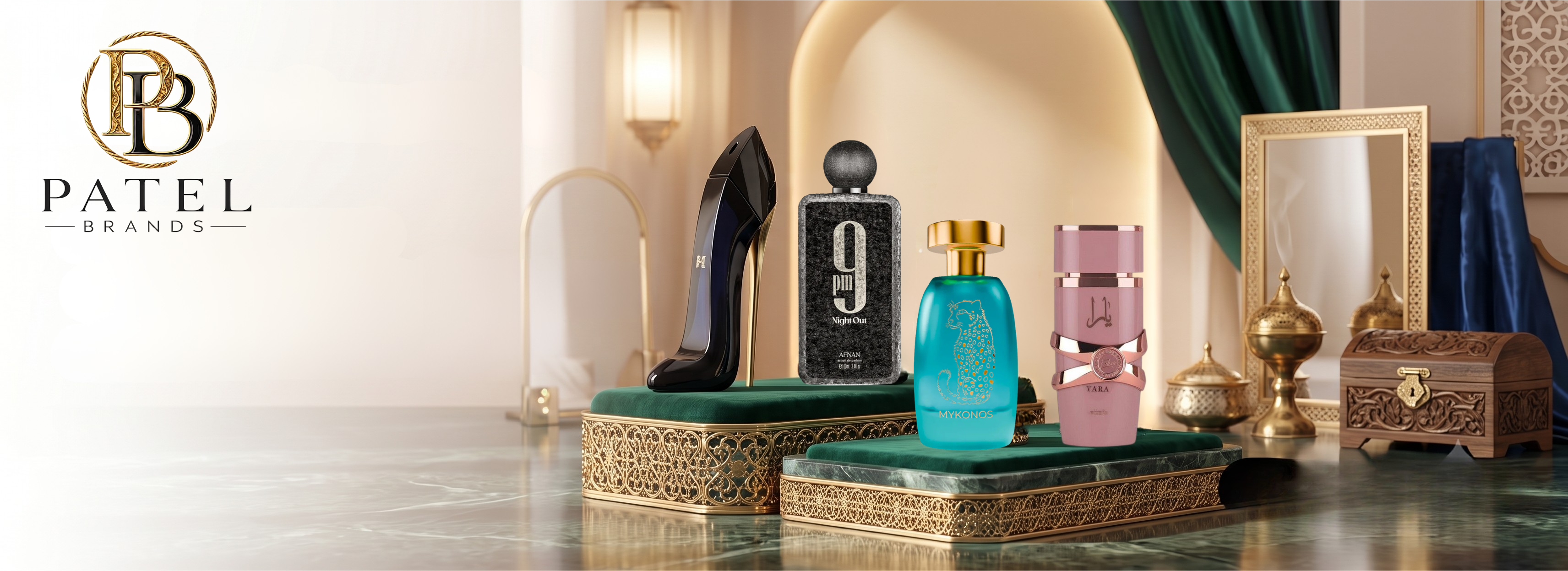 Perfumes Patel Brands - colección de fragancias árabes y de diseñador
