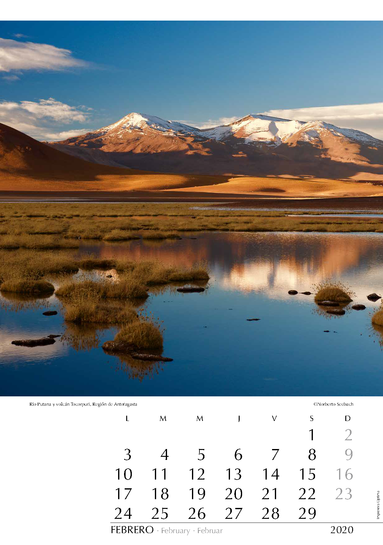 Río Putana y volcán Tocorpuri