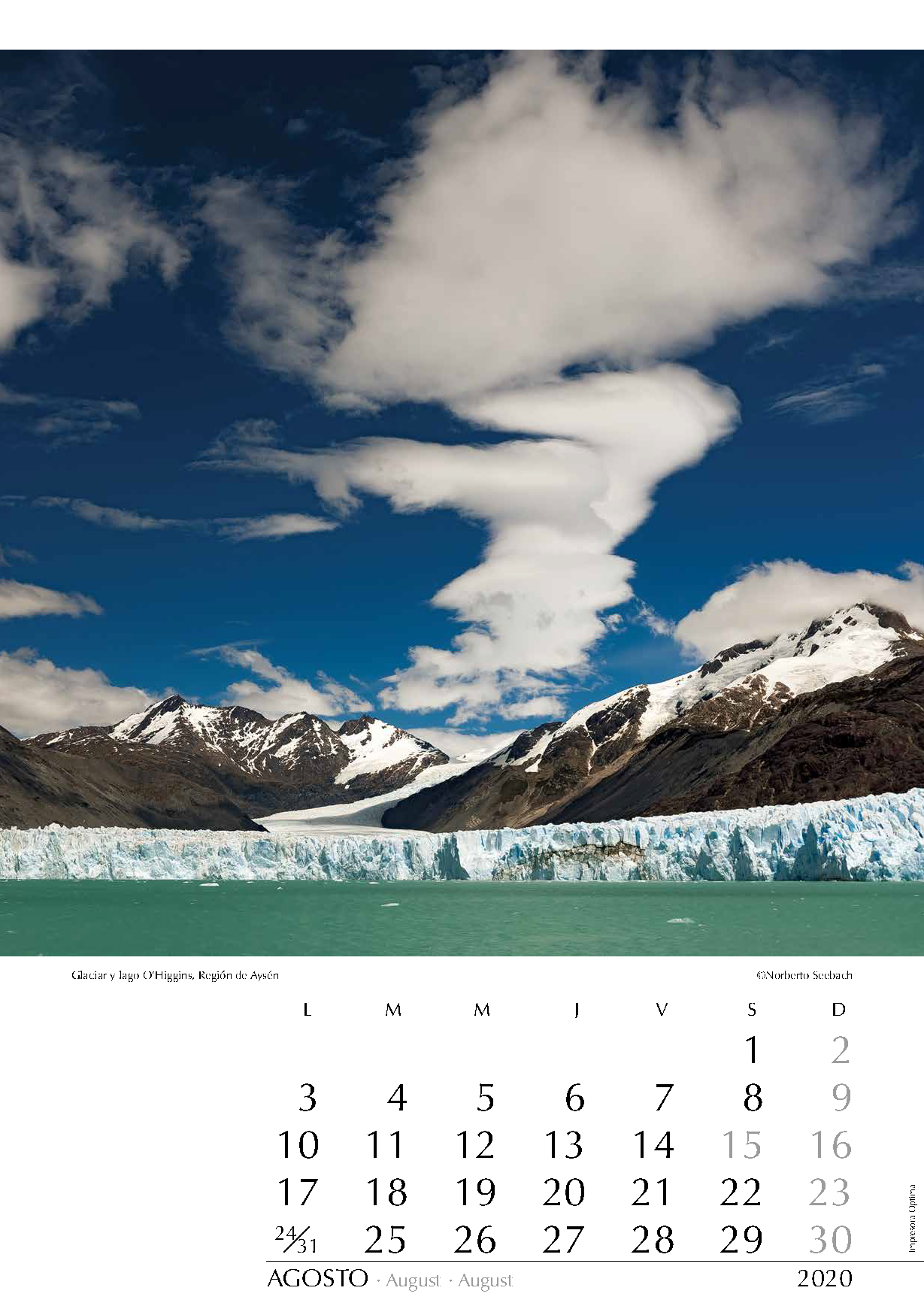 Glaciar y lago O’Higgins