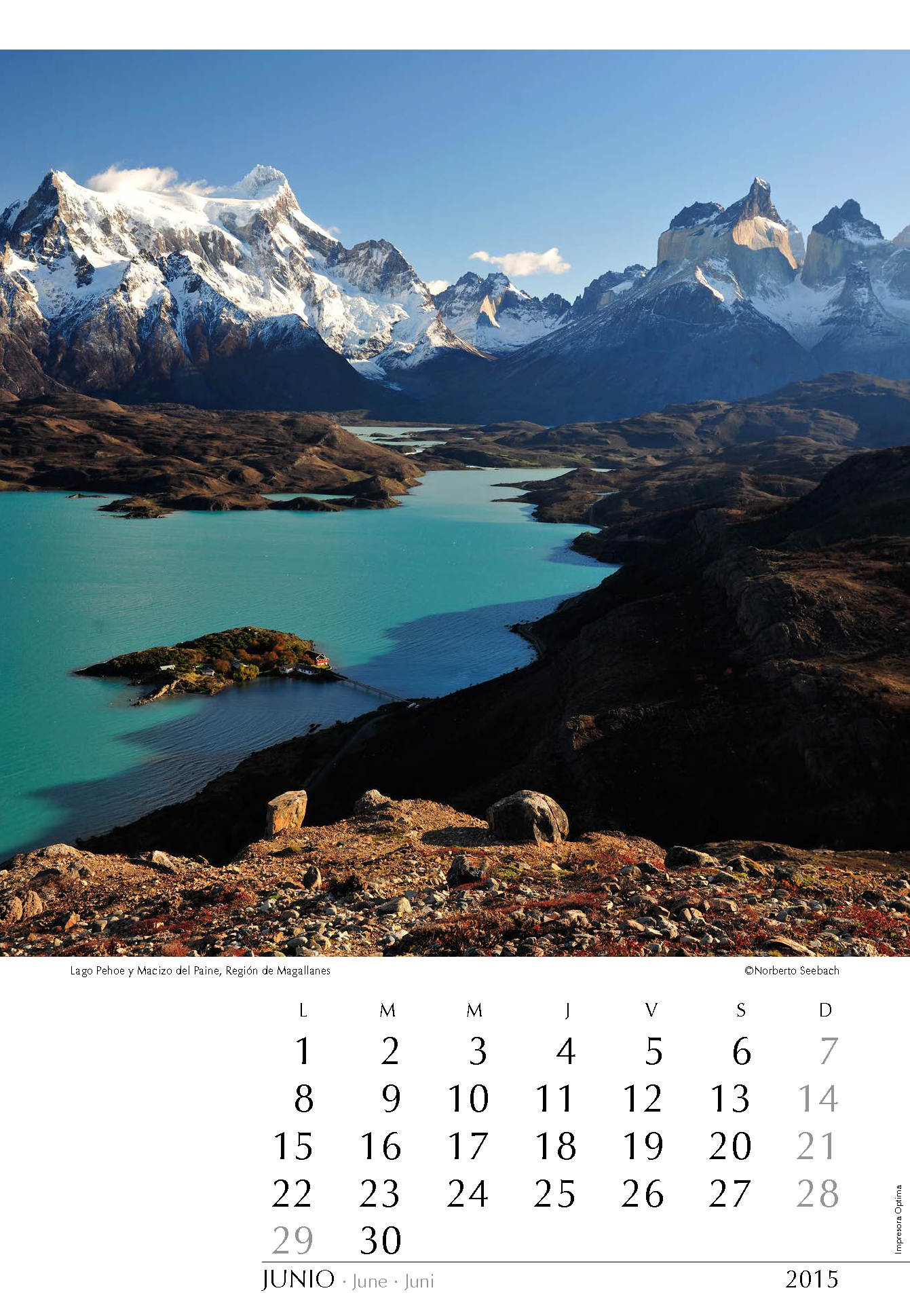 Lago Pehoe y Macizo del Paine