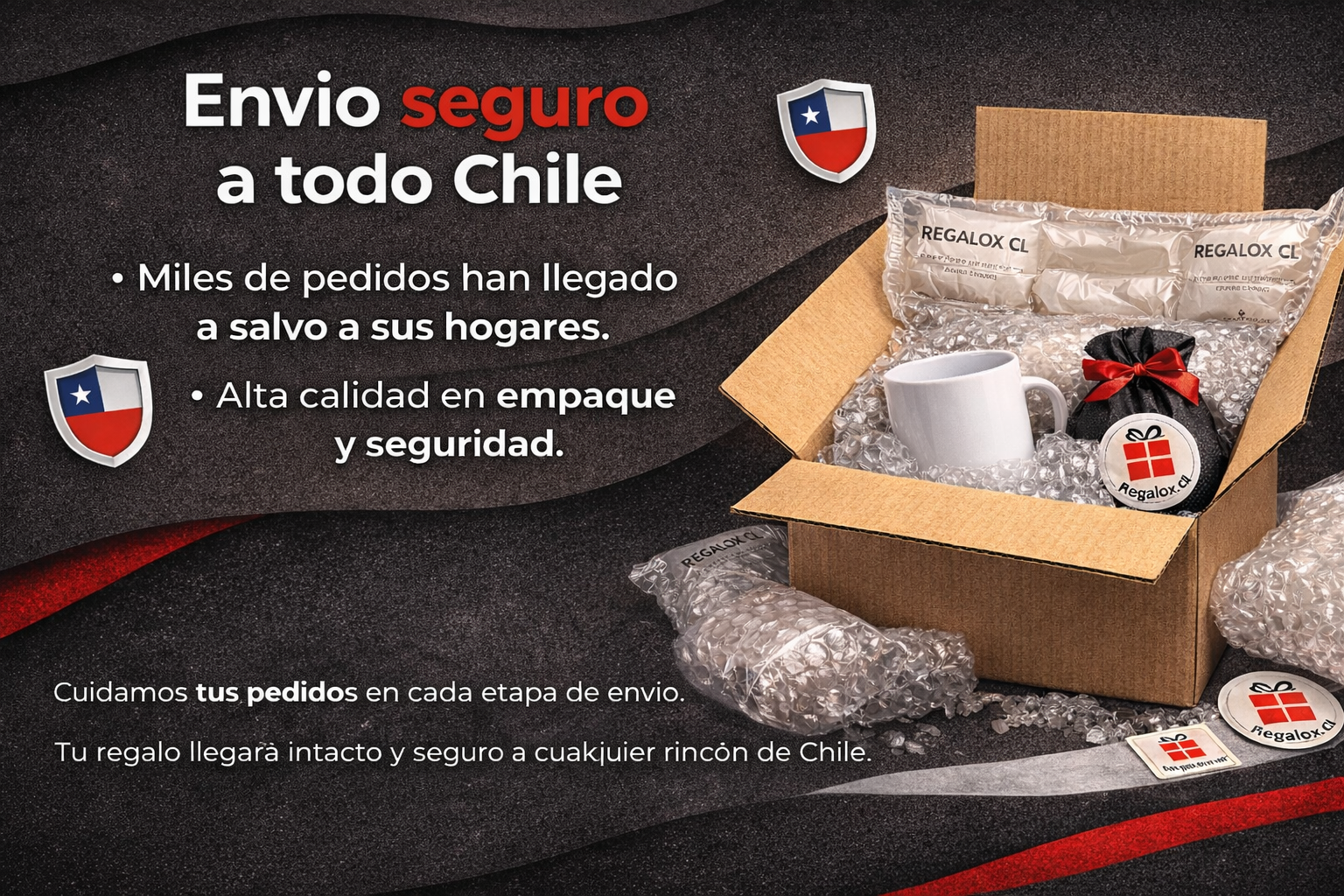 TU PEDIDO VIAJA SEGURO A TODO CHILE
