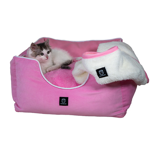 cama para gatos rosa