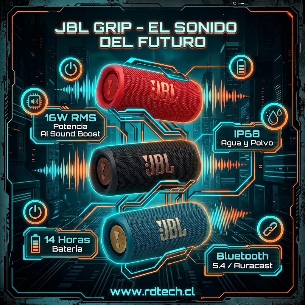 Parlantes JBL Grip BT