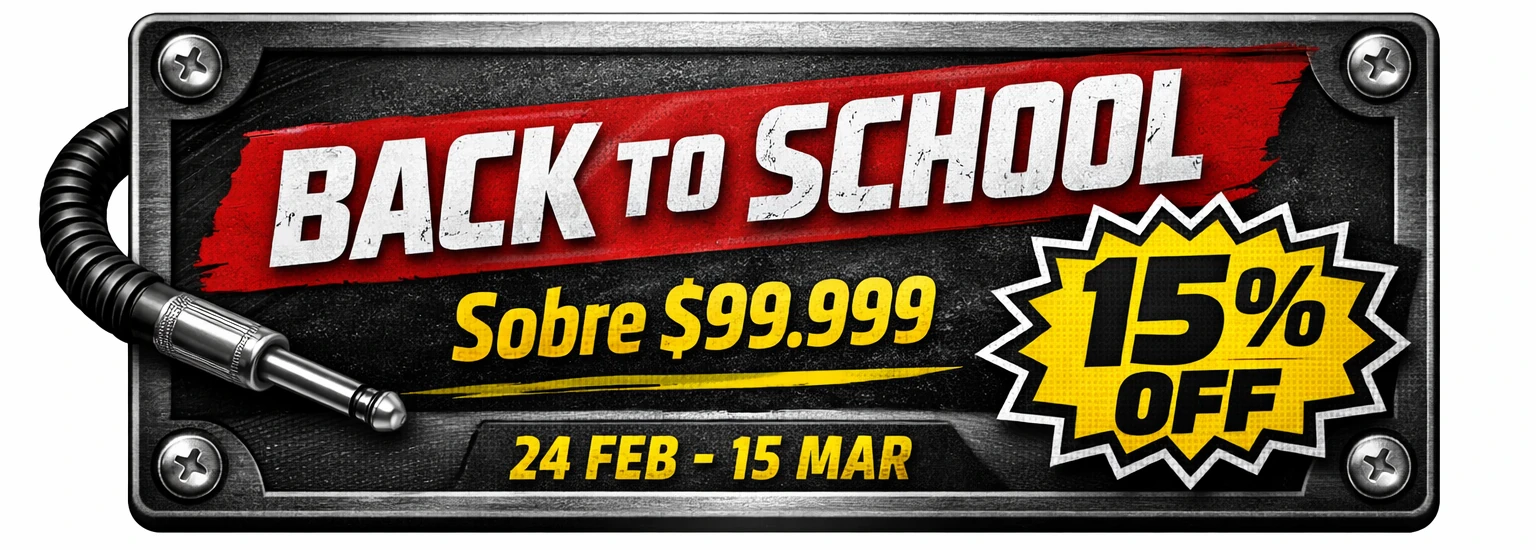 Toda la tienda en promoción, excepto marcas VINTAGE GUITAR y BLACKSTAR.