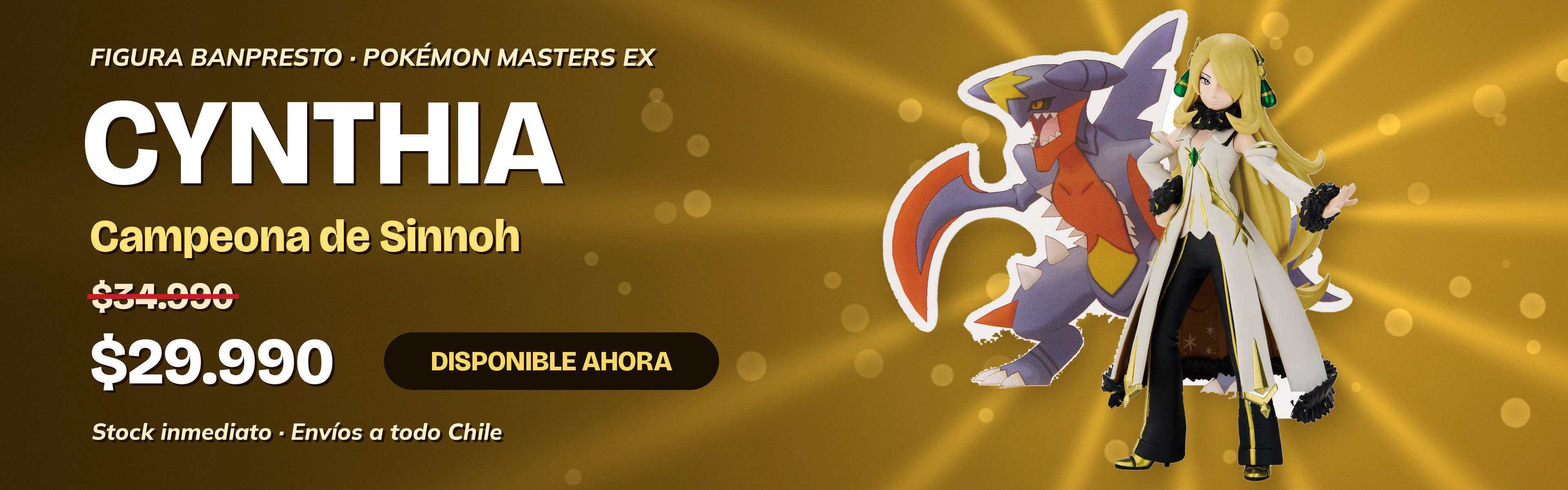 Figura Cynthia Master EX - Campeona de Sinnoh