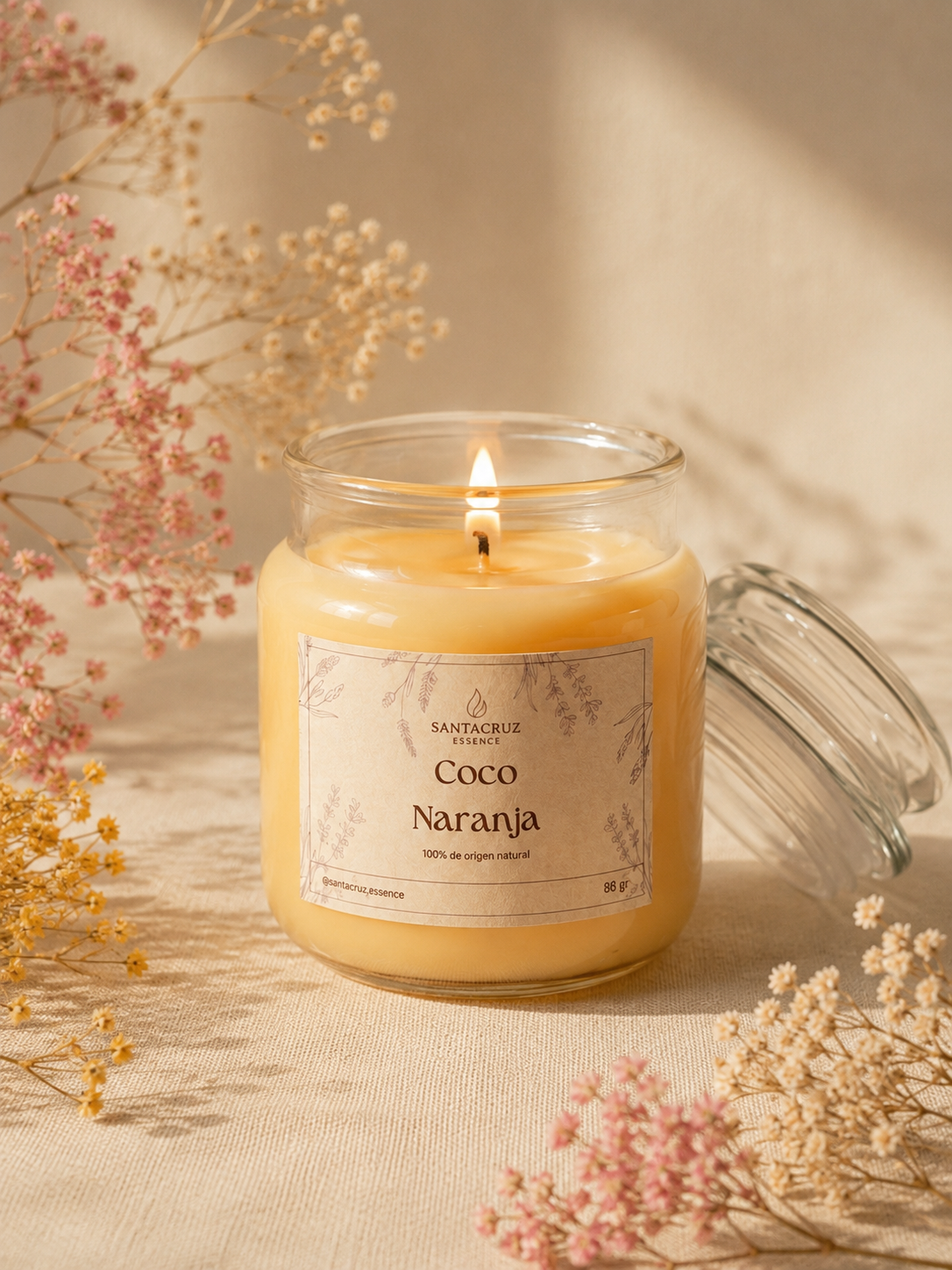 Vela Coco Naranja