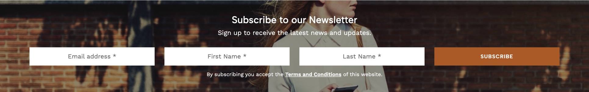 Apparel de Selgud - Componente Newsletter