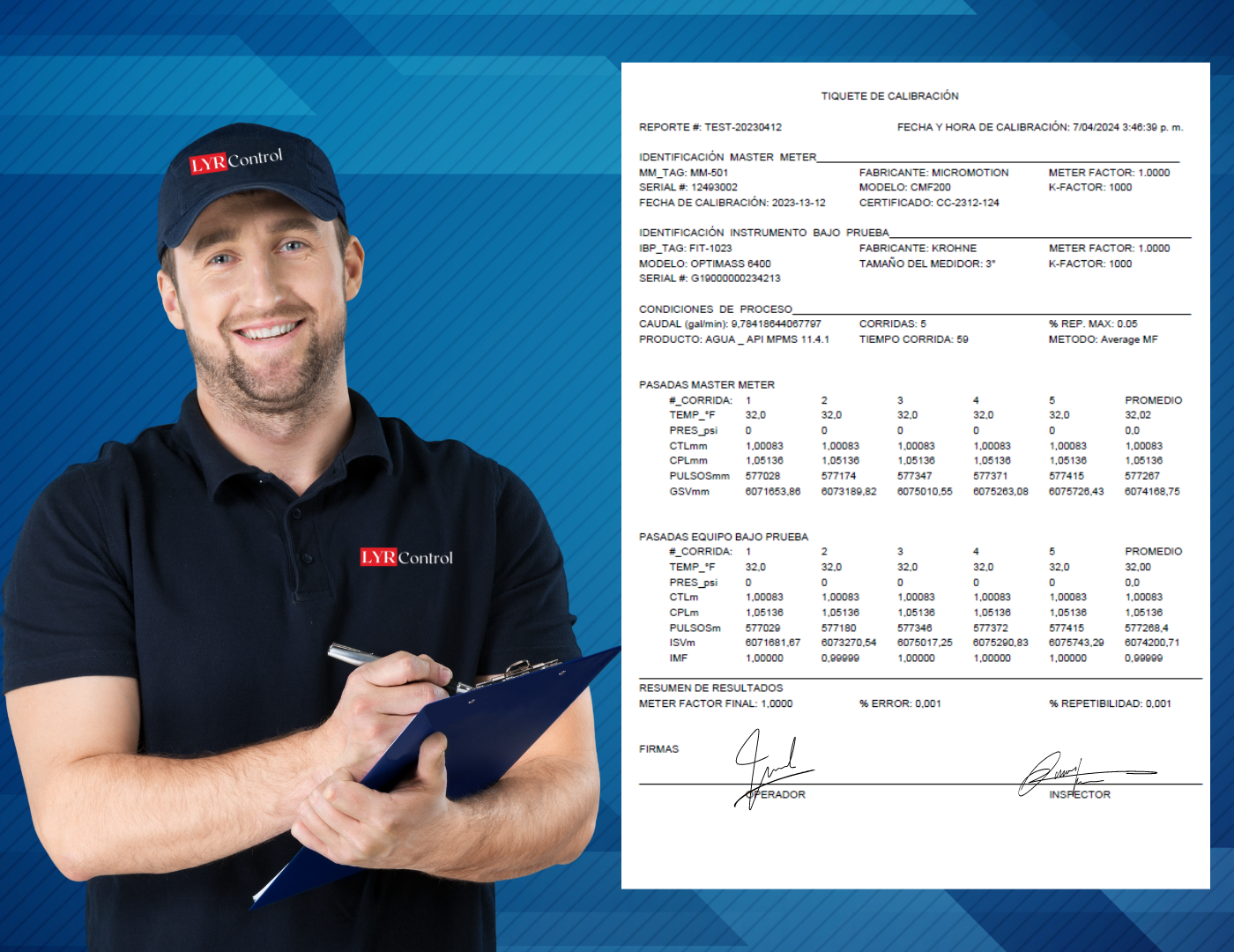 Resultados de Calibración Cumplimiento con la Normativa