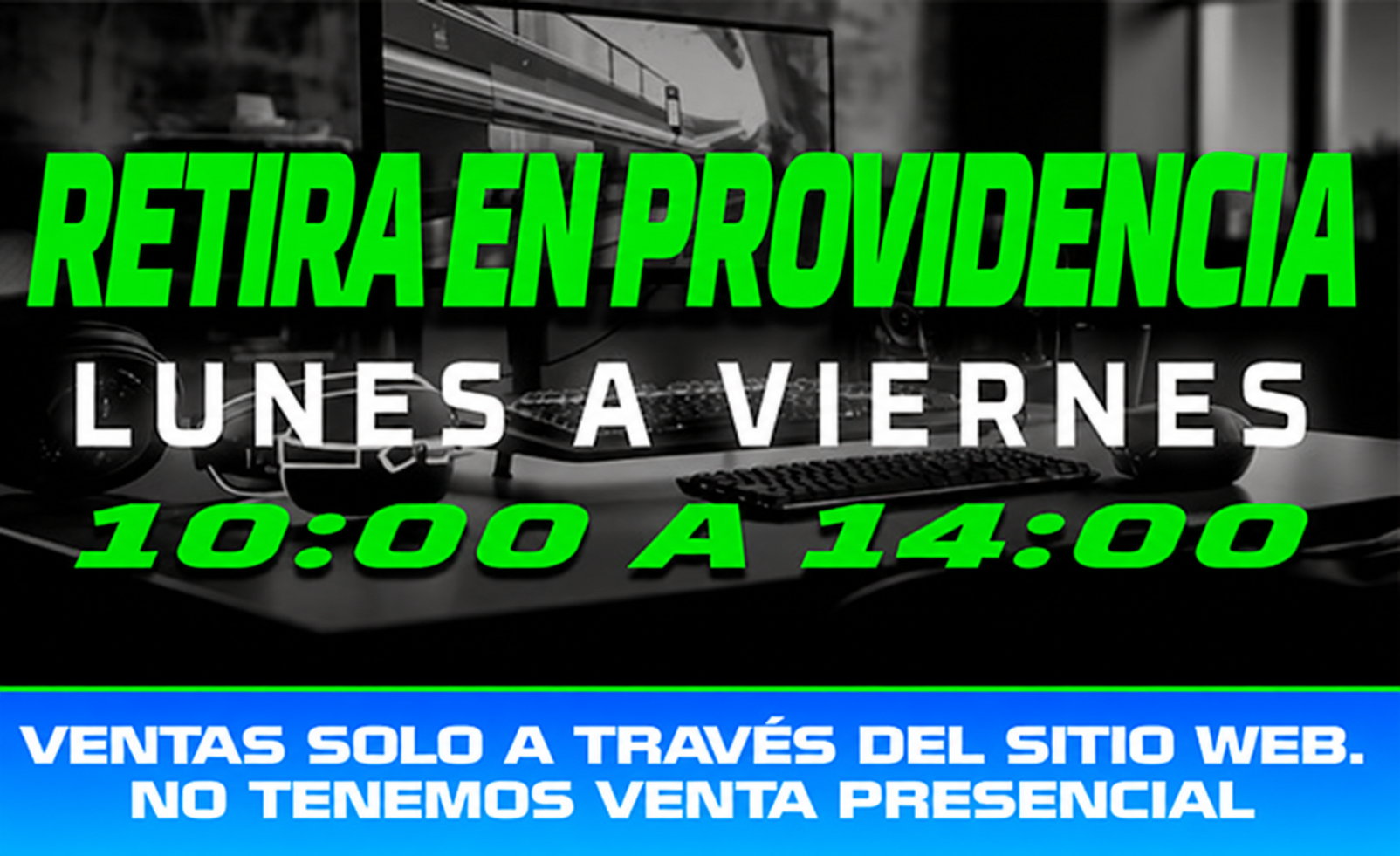 <b><u>No Tenemos Venta Presencial</u></b>