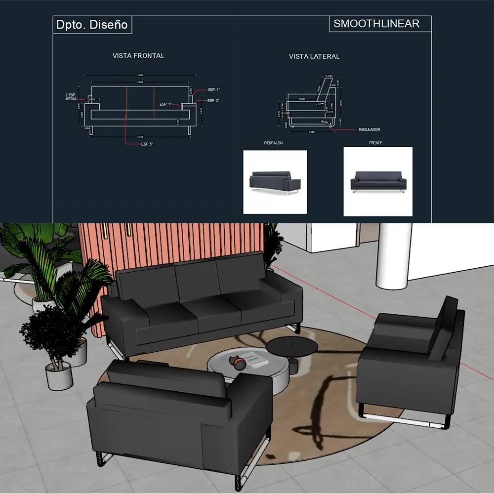 Archivos técnicos DWG y SKP<br>
<br>