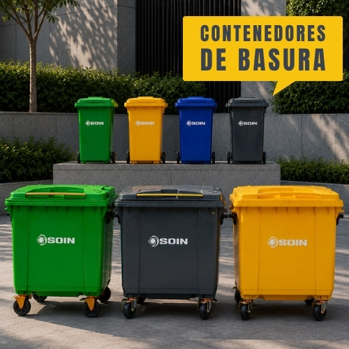 <b> CONTENEDORES DE BASURA PLÁSTICOS</b>