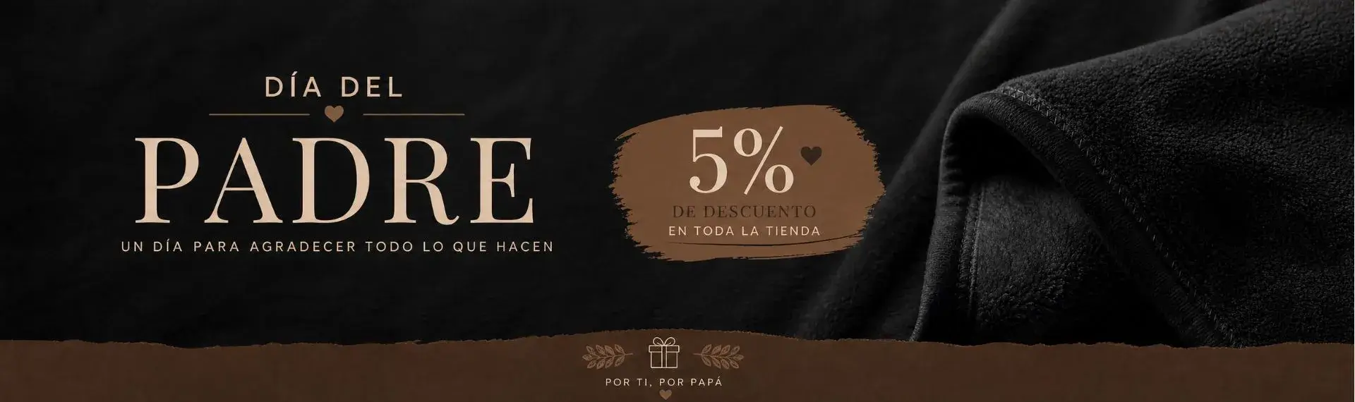 Cobija suave Fenore sobre fondo oscuro - Campaña Día del Padre con 5% de descuento en toda la tienda