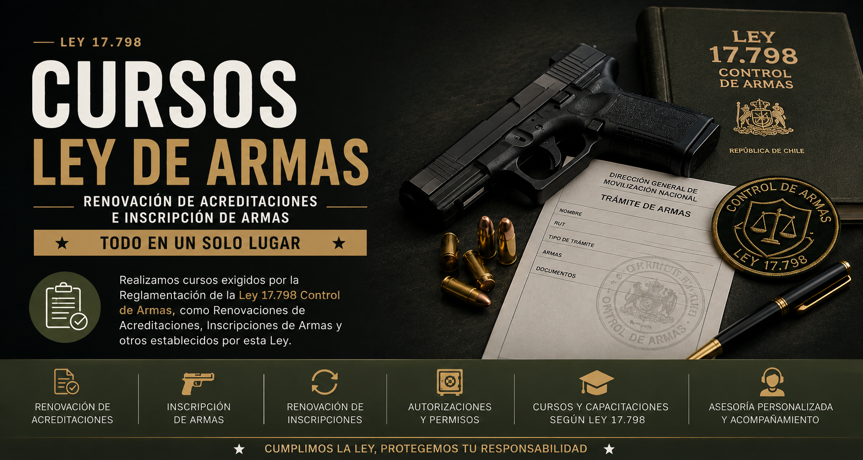 CURSOS DE TIRO LEY 17798 - ACREDITACIONES E INSCRIPCIONES