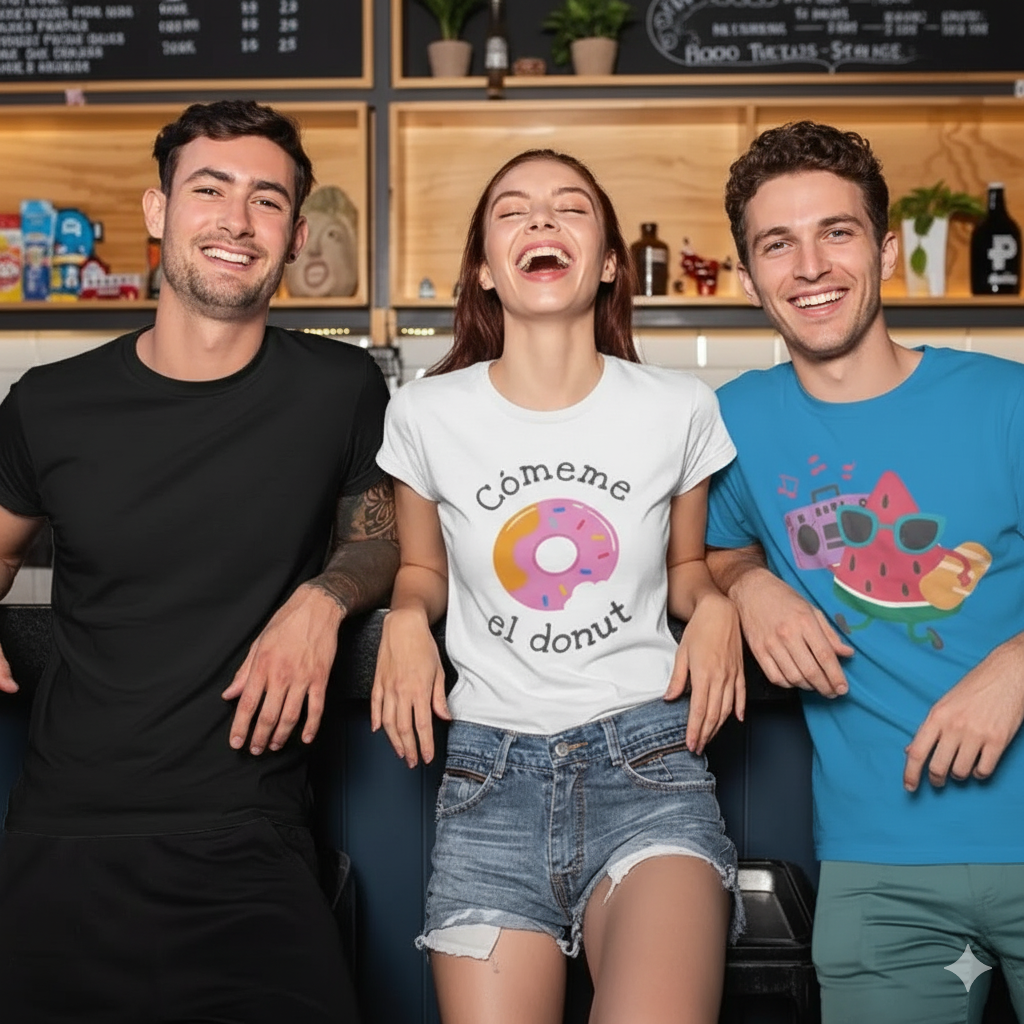 modelos con camisetas personalizadas