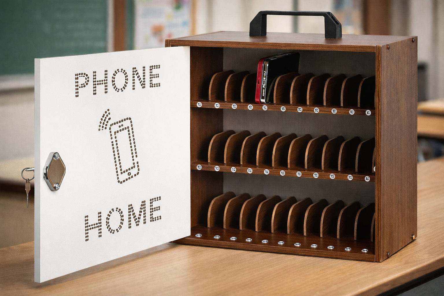 <h1 id="product-title-24426826" class="theme-section__title product-page__title">Caja Organizadora 33 Celulares Cerradura </h1>