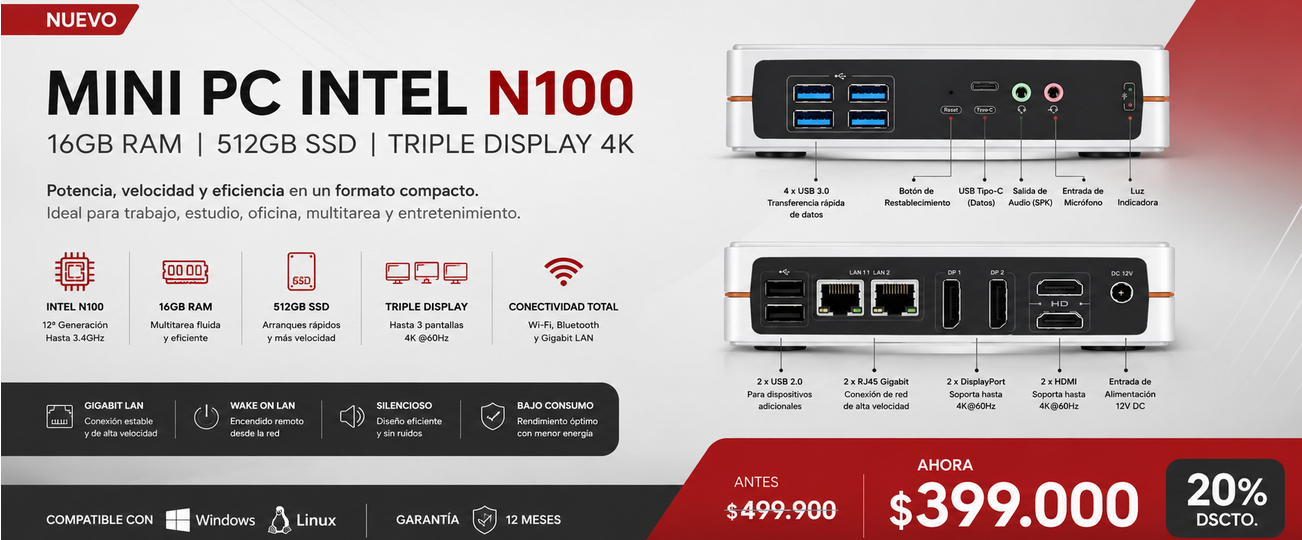 Mini PC Getorli Ryzen 5 3550H