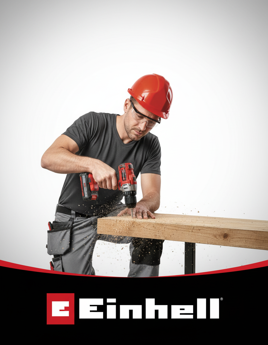 Taladro inalámbrico Einhell TE-CD 18/40 Li Kit 18V con luz LED y 2 velocidades