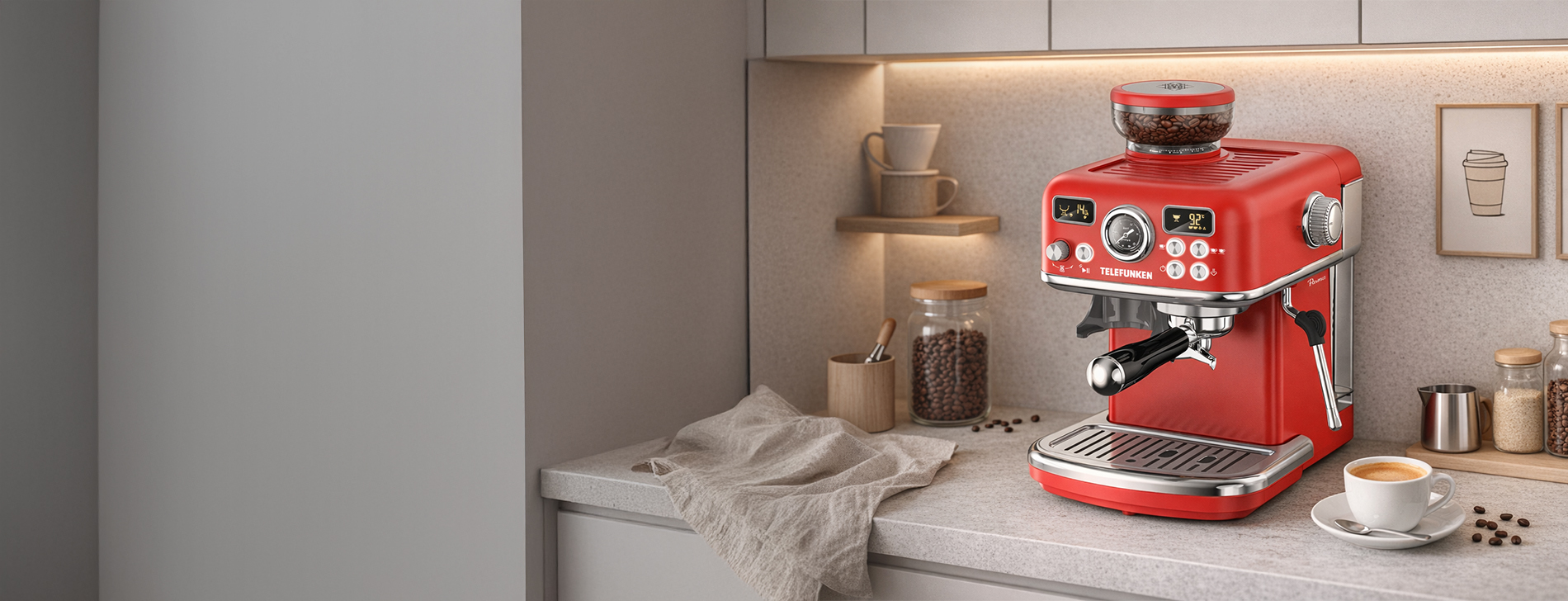 Cafetera con molinillo: Parma