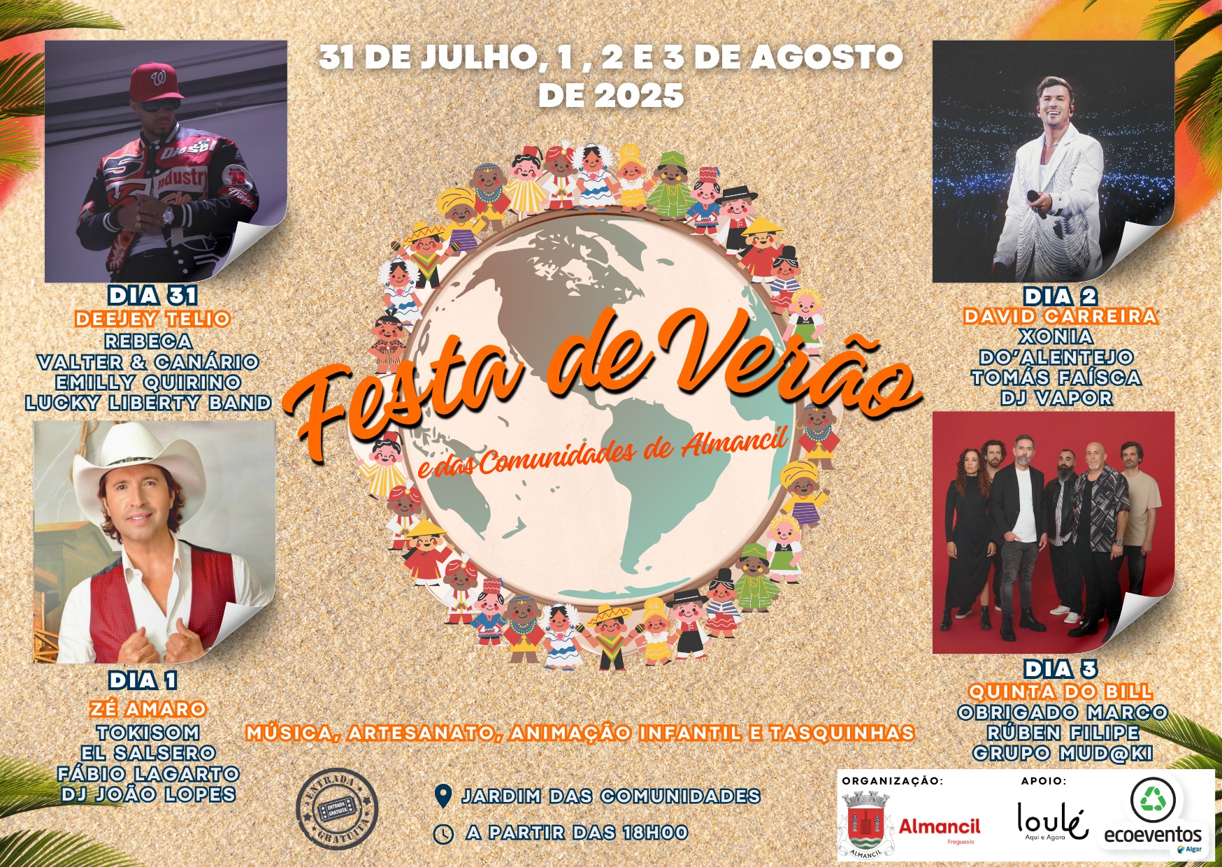 FESTA DE VERÃO E DAS COMUNIDADES - ALMANCIL - 31 JULHO A 3 AGOSTO