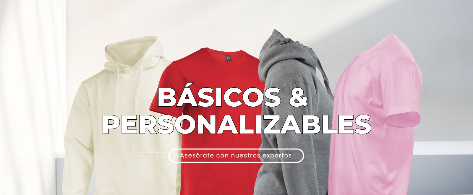 Polerón Canguro Marfil, Polera Roja, Polerón Canguro Gris, Polera Rosada