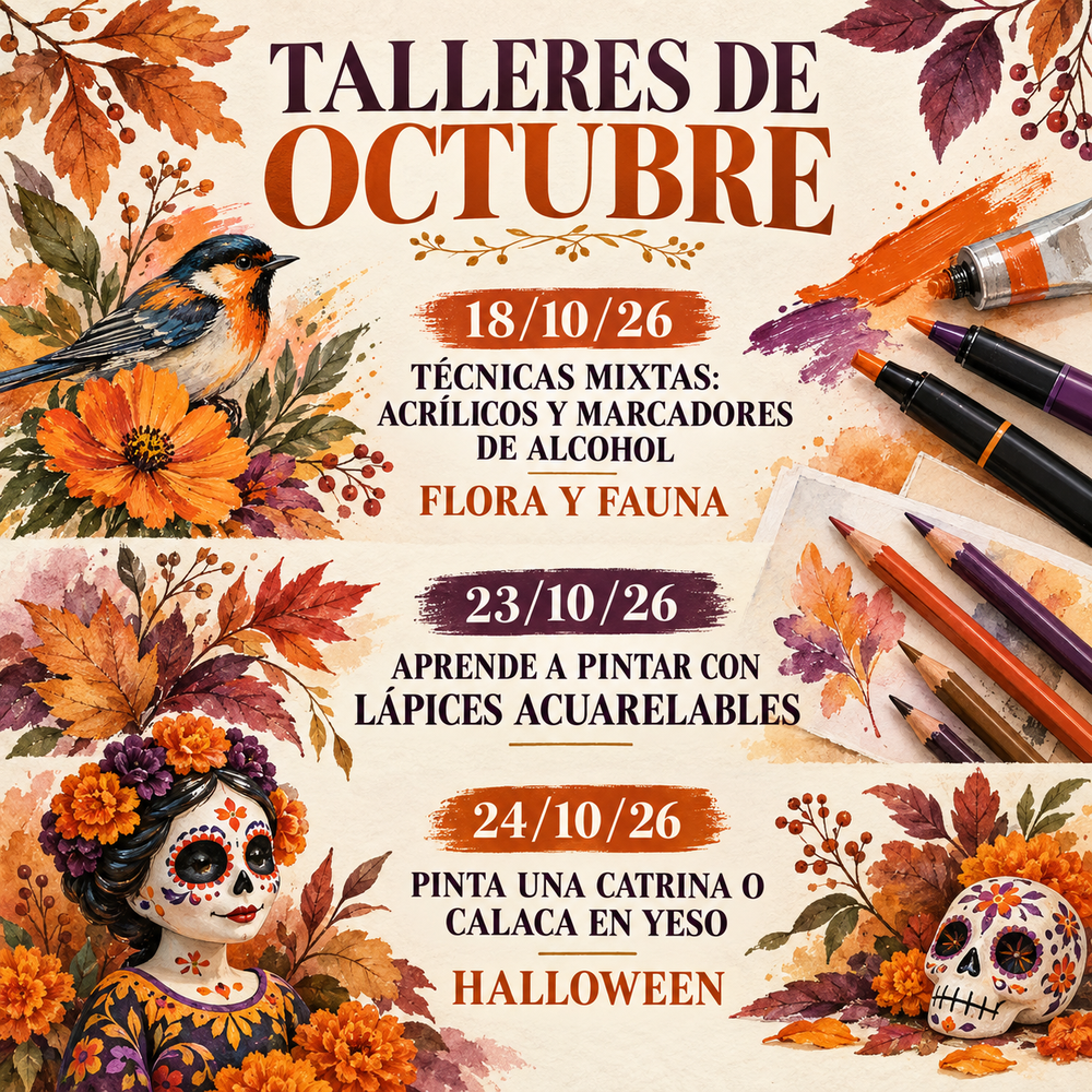 🎨💀🧡 ¡OCTUBRE ES EL MES PARA APRENDER Y CRECER! ✨