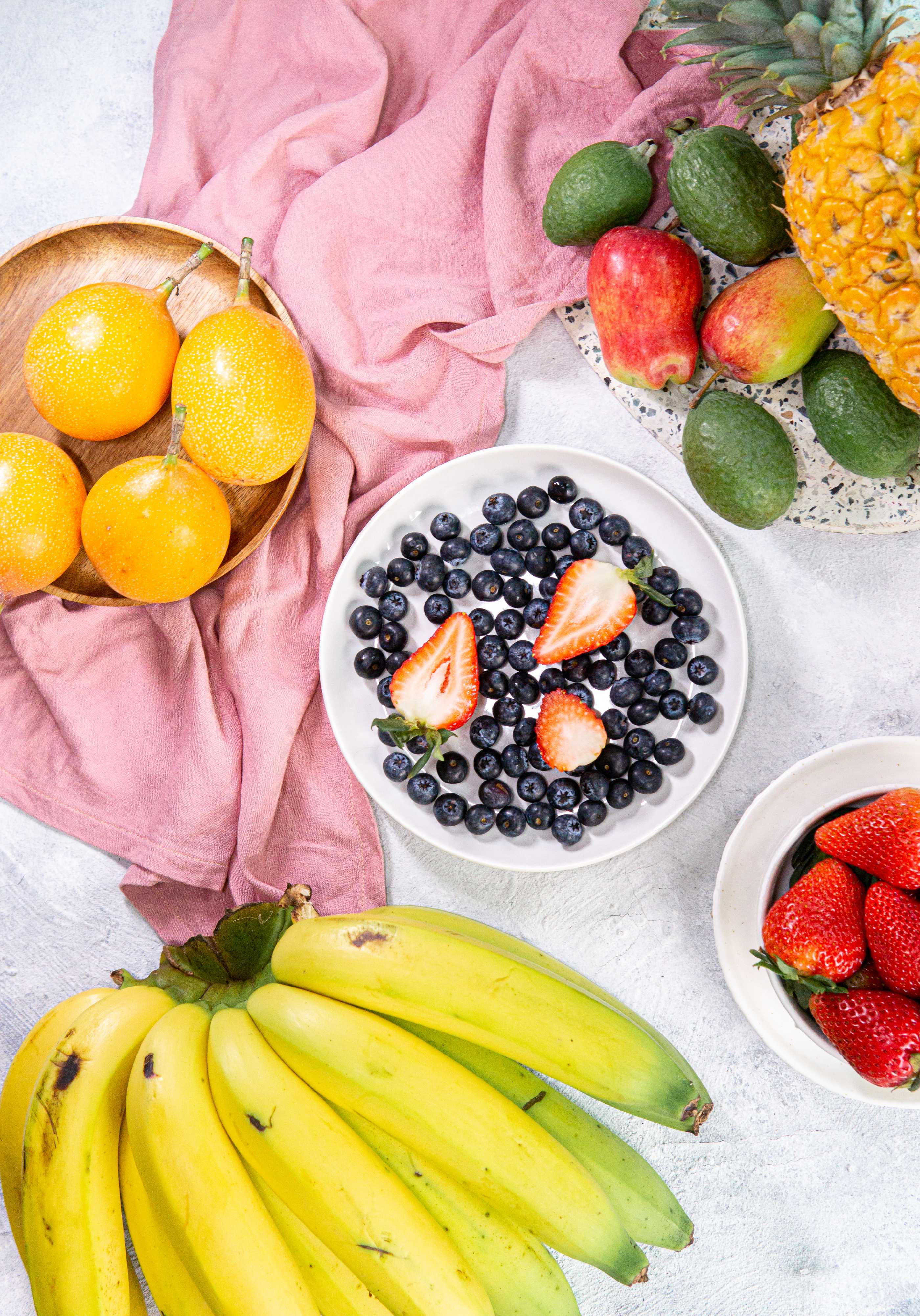 Frutas del bosque orgánicas