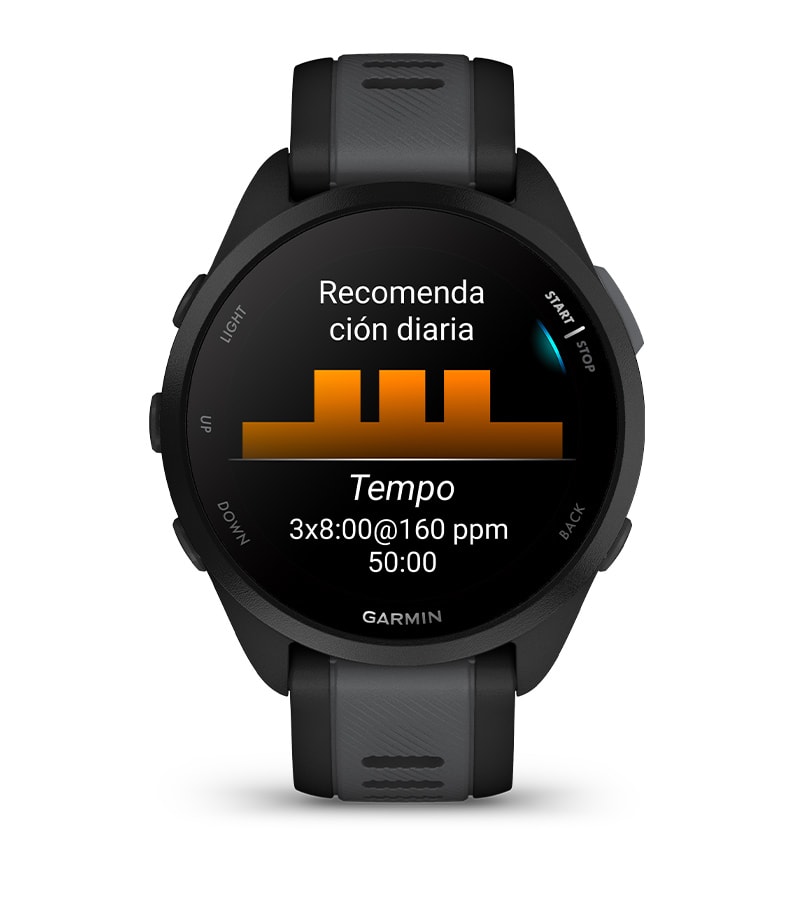Garmin Forerunner 165 – sesiones de entrenamiento diarias recomendadas