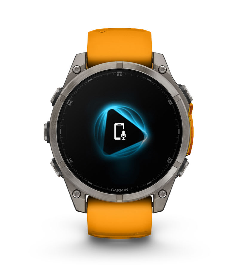 Garmin fēnix 8 47 mm AMOLED Sapphire – Carbon Gray – Altavoz y micrófono integrados