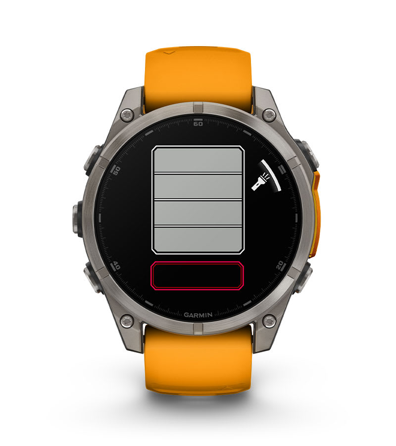 Garmin fēnix 8 47 mm AMOLED Sapphire – Carbon Gray – Linterna LED incorporada
