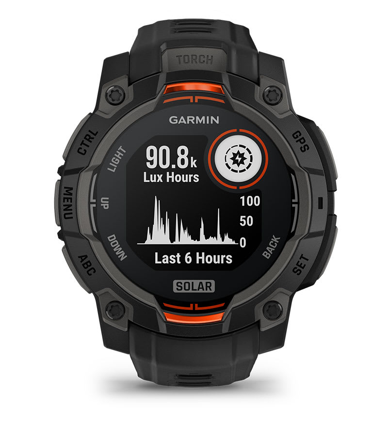 Garmin Instinct 3 45 mm Solar – Negro – Carga solar