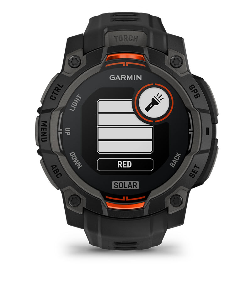 Garmin Instinct 3 45 mm Solar – Negro – Linterna incorporada