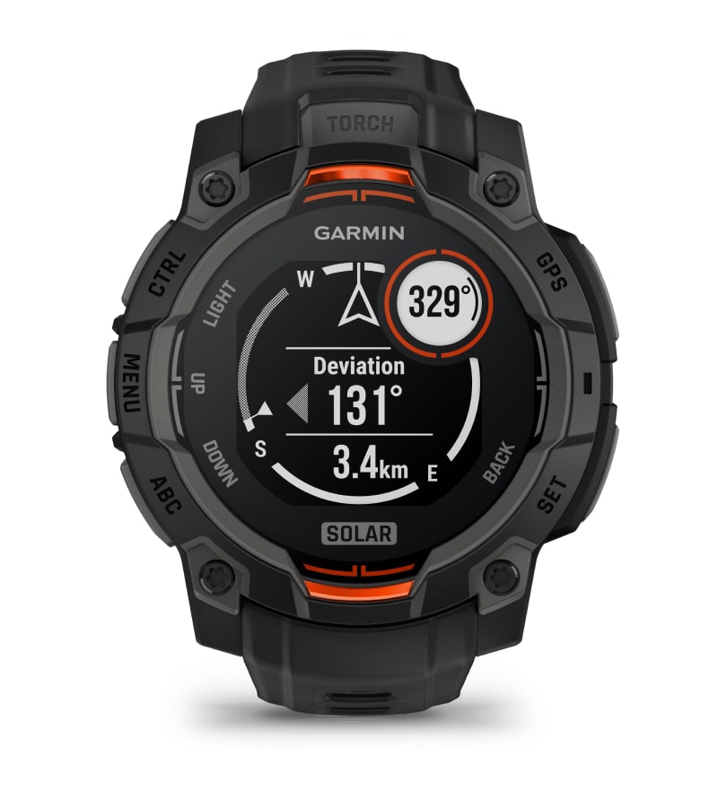 Garmin Instinct 3 45 mm Solar – Negro – GPS multibanda con SatIQ