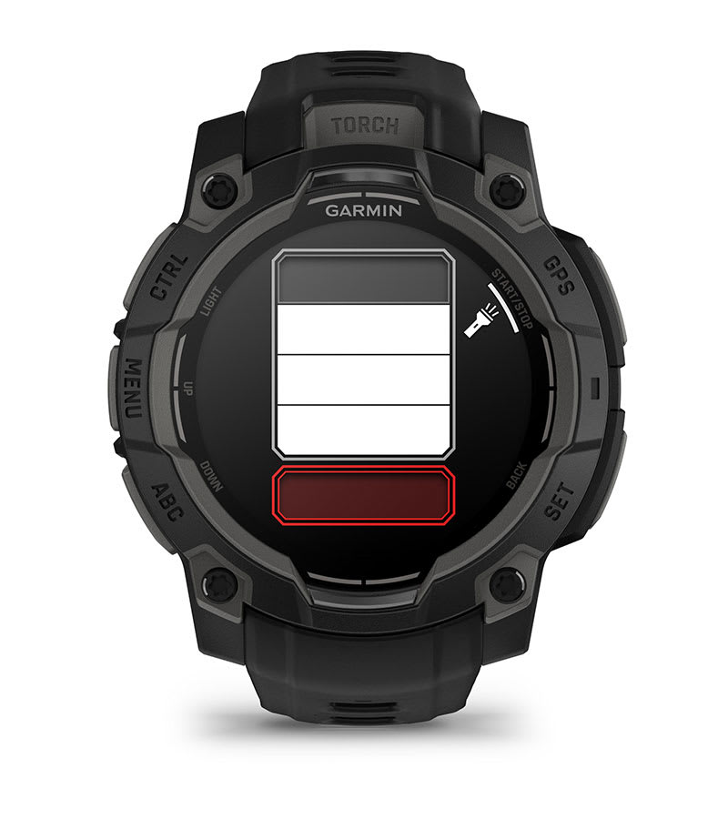 Garmin Instinct 3 45 mm AMOLED – Linterna incorporada