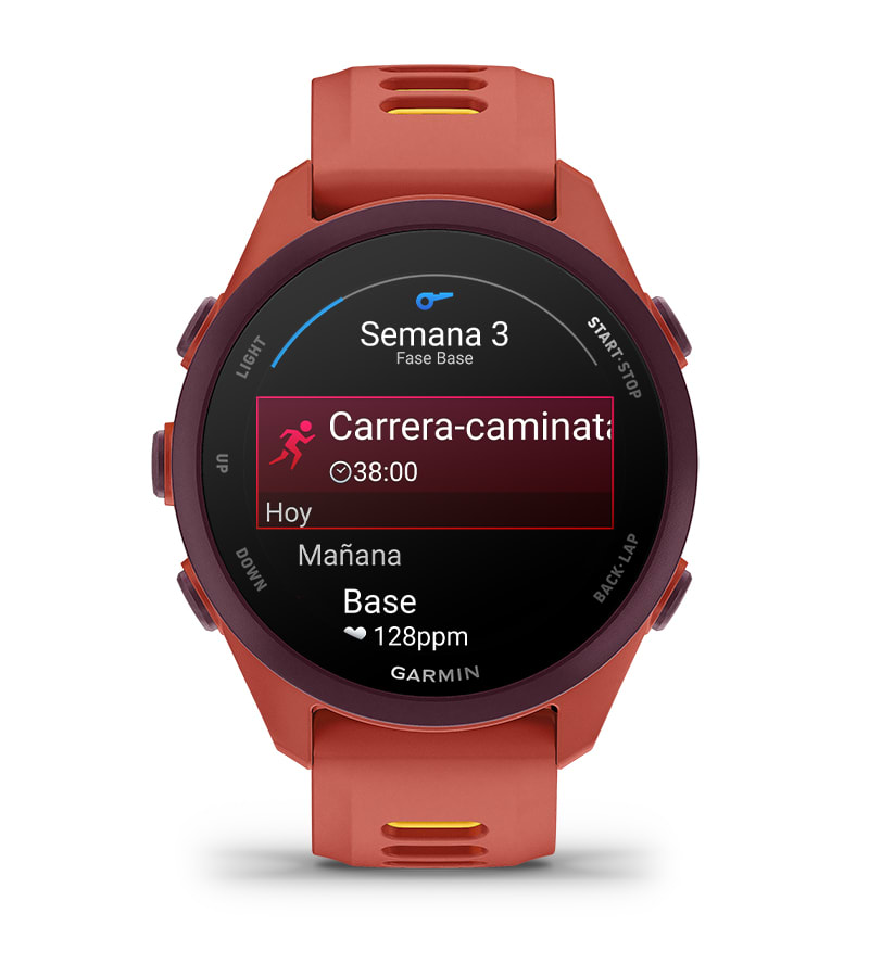 Garmin Forerunner 170 Music – Negro/Amarillo – Planes de entrenaminento adaptables de Garmin coach