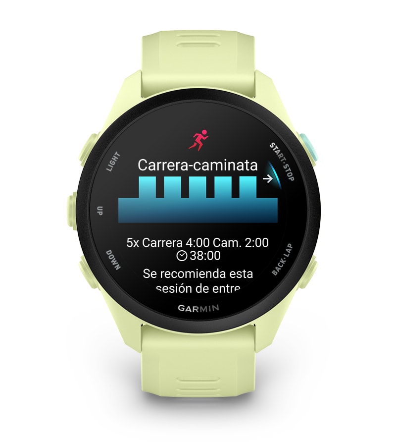 Garmin Forerunner 70 – Negro – Sesiones de entrenamiento diarias recomendadas