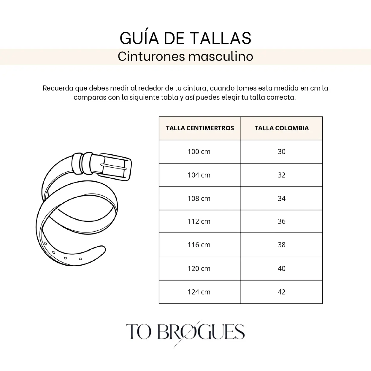 Guía de tallas