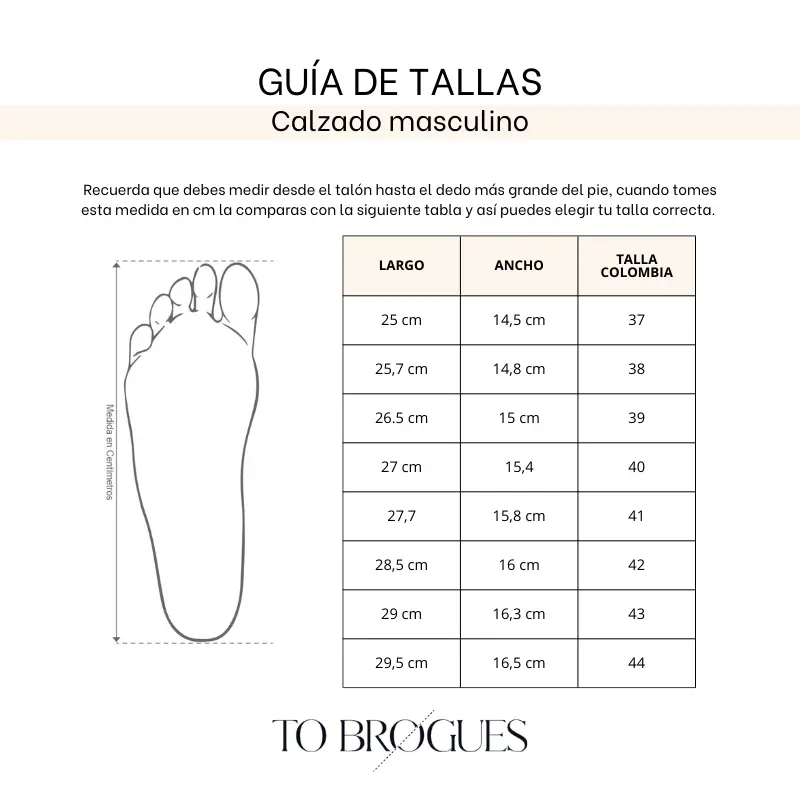 Guía de tallas