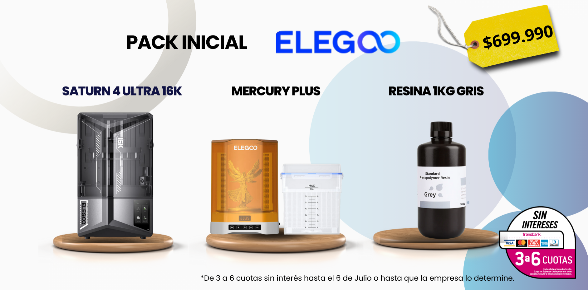 PACK INICIAL IMPRESION DE RESINA ELEGOO