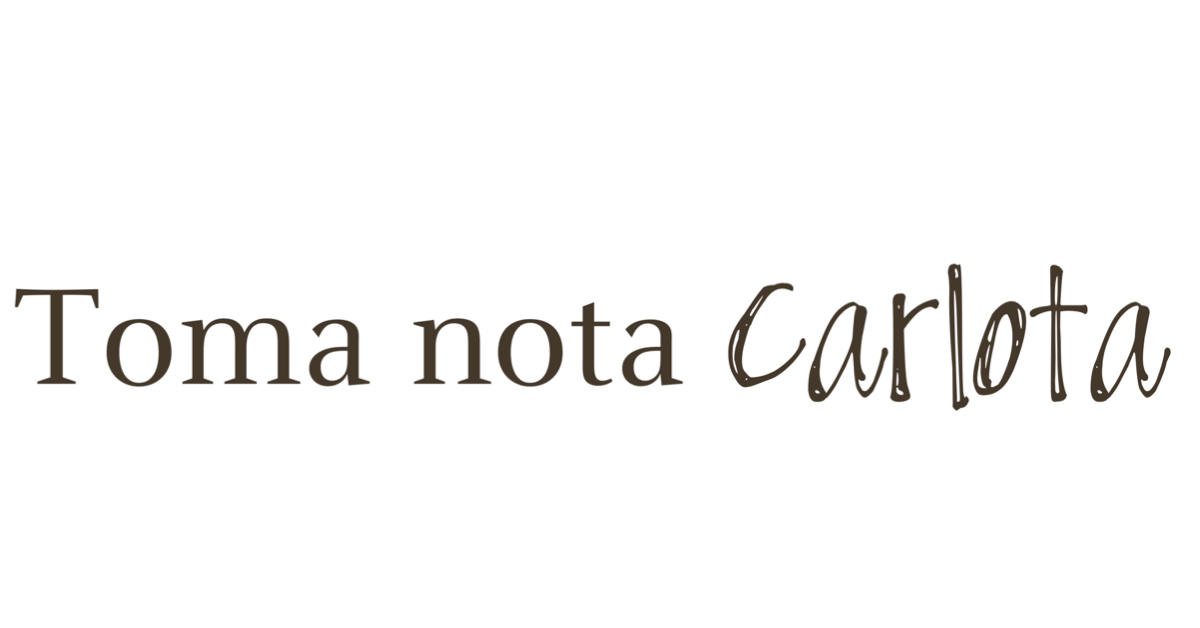 Toma nota Carlota